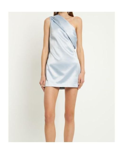 16Arlington Blue One Shoulder Mini Dress