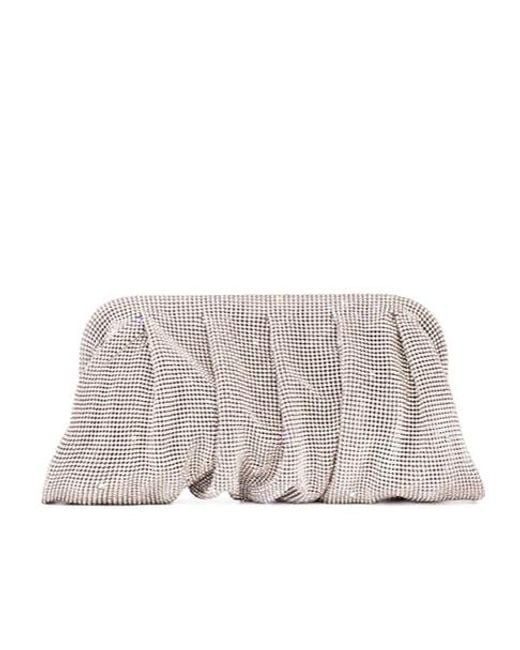 Benedetta Bruzziches Gray Top-Opening Clutch