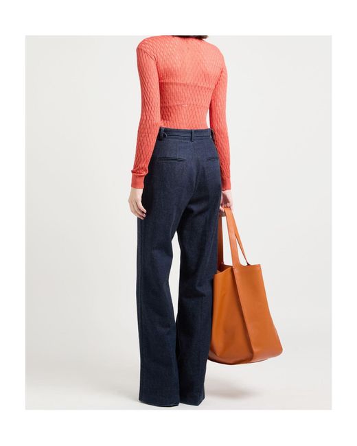 MAX&Co. Pink Button Neck Sweater