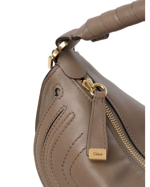 Chloé Brown Chloé Mini Marcie Shoulder Bag