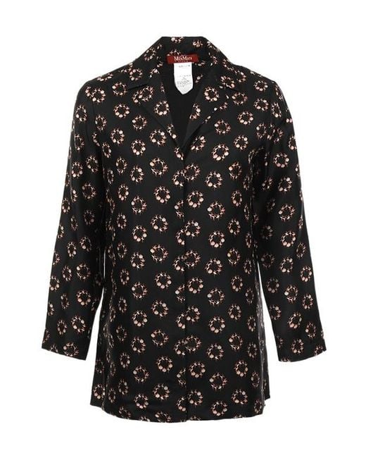 Max Mara Black Long-Sleeved Shirt