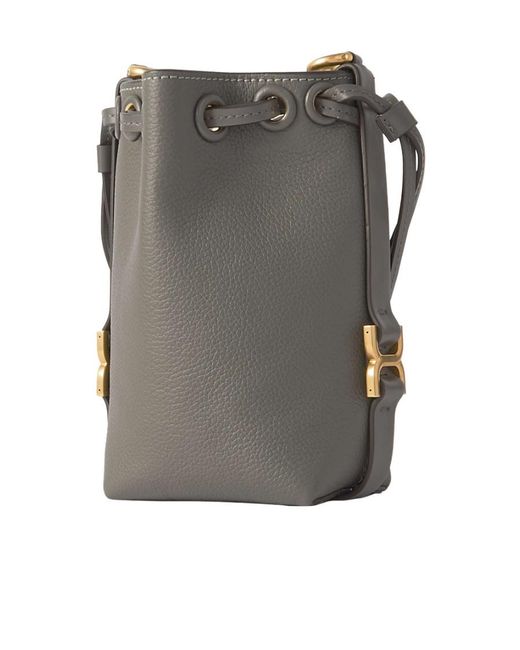 Chloé Gray Chloé Marcie Micro Bucket Bag