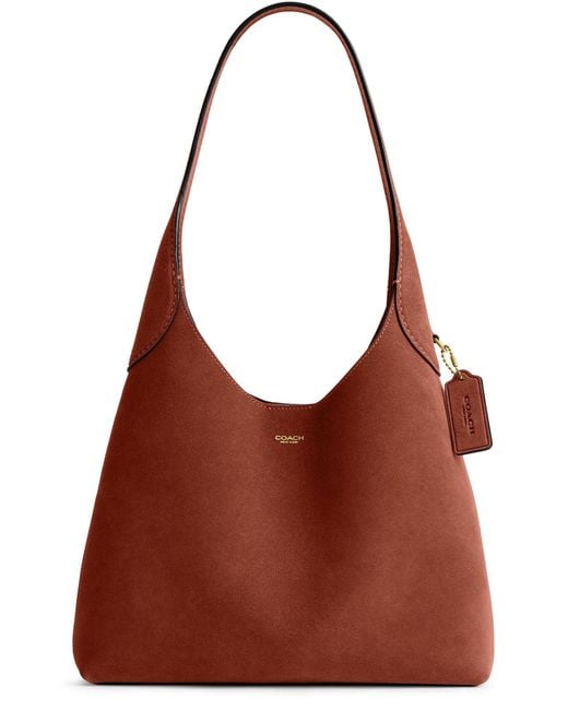 COACH Brown Brooklyn 28 Hobo Bag