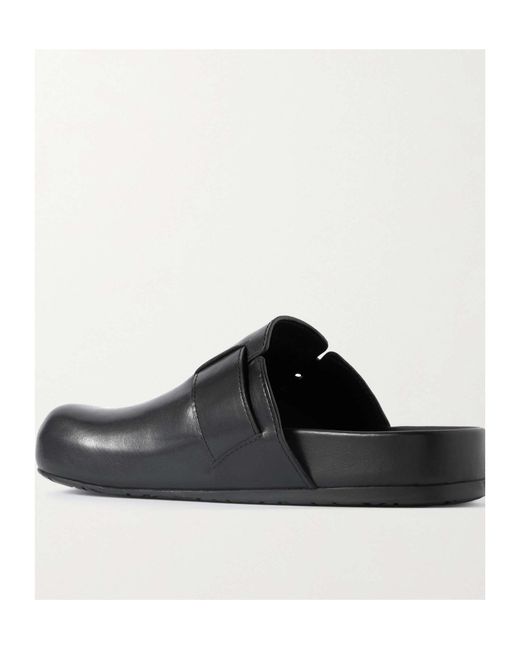 Loewe Black Ease Buckle Mule
