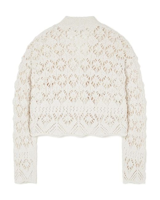 Alanui White Lagoon Romance Buttoned Cardigan