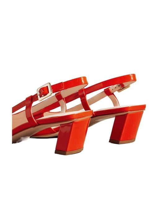 Roger Vivier Red Belle Vivier High-Heeled Sandals
