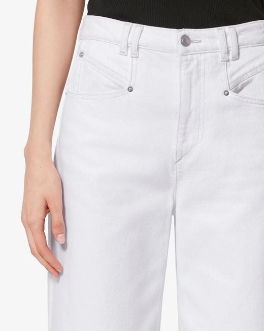 Isabel Marant White Lemony Jeans