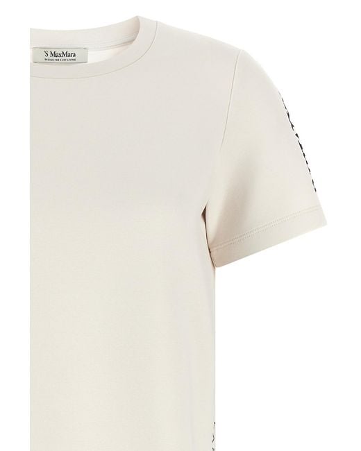 Max Mara White 'S Smmnancy Logo T-Shirt
