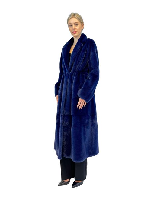 Liska Blue Long-Sleeved Fur
