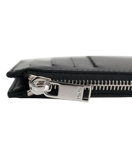 Dior Black Twill Embossed Purse for men