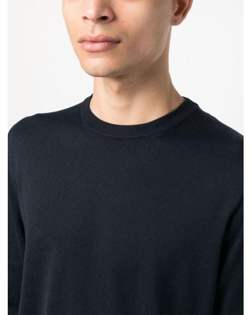 Ballantyne Blue Crewneck Knitted Jumper for men