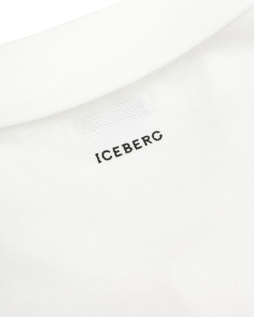 Iceberg Black Printed Pattern Polo Shirt for men