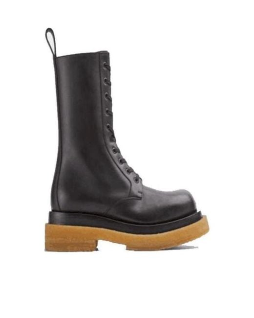 Bottega Veneta Black Laced Boots for men