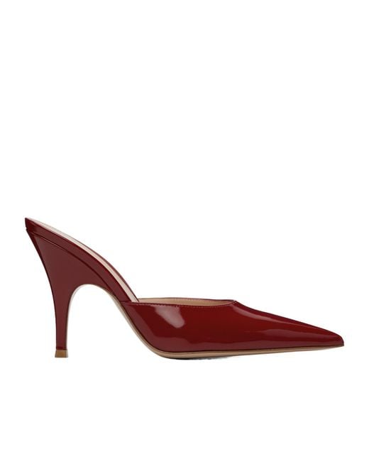 Gianvito Rossi Red Pointed-Toe High-Heeled Sandals