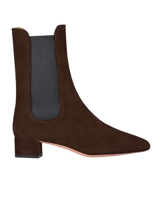 Aquazzura Brown Lyon Bootie 35 Ankle Boots