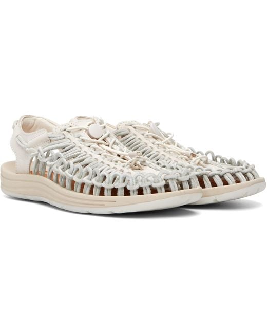 Keen White Woven Quicklace Sandals Sneakers for men