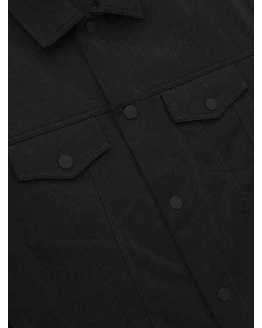 Fear Of God Black Textured Trucker Jacket for men