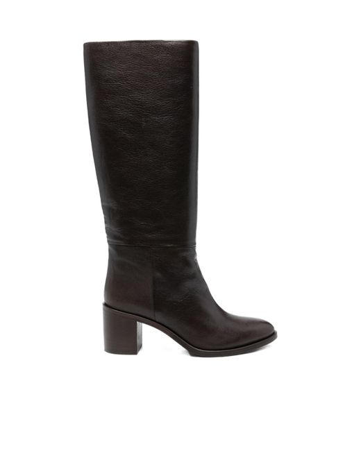 P.A.R.O.S.H. Black Knee-High Pull-On Boots