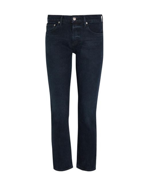 Agolde Blue Cocktail Ankle Skinny-Leg Jeans