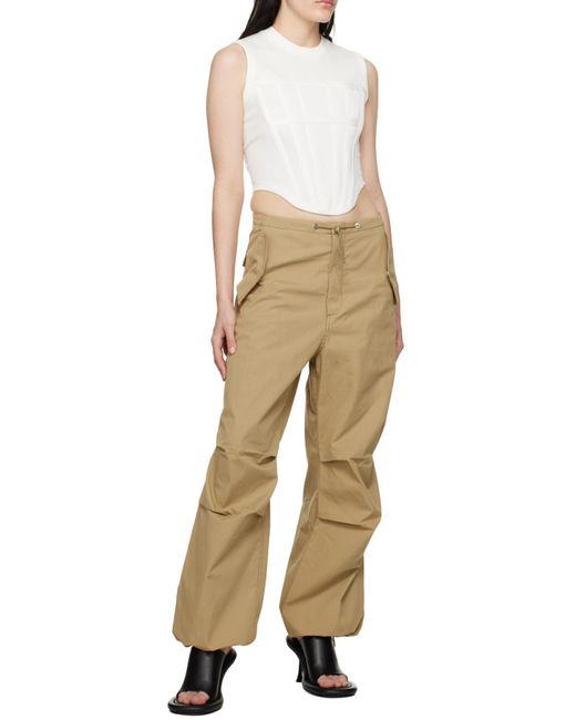 Dion Lee Natural Toggle Parachute Pants