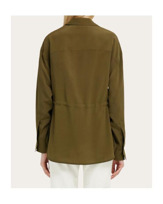 Ferragamo Green Safari Over Shirt