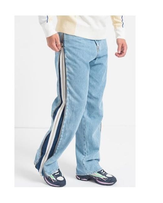 DIESEL Blue Relaxed Straight-Leg Jeans for men