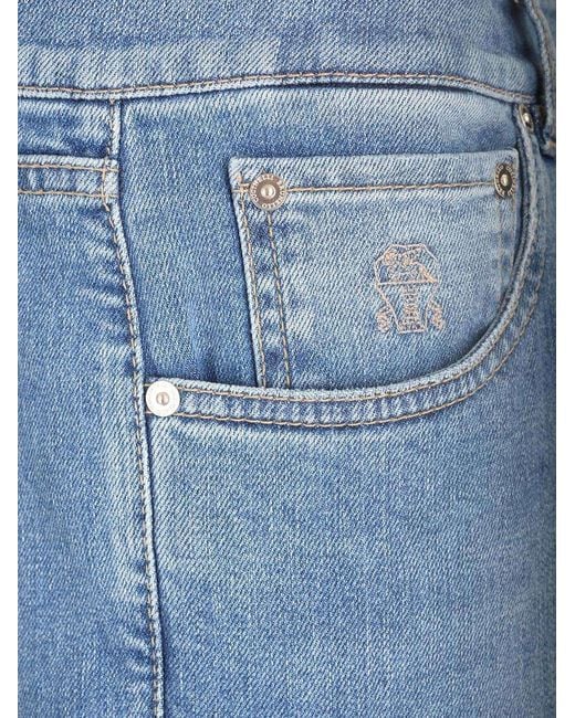 Brunello Cucinelli Light Blue Jeans for men