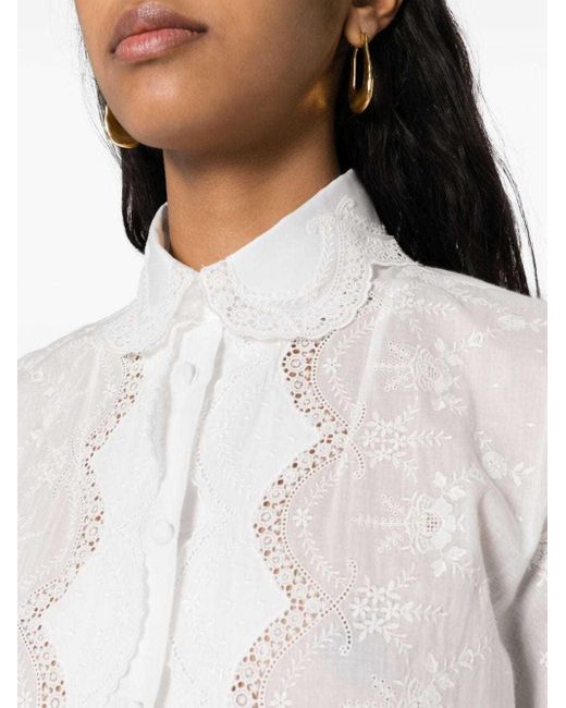 Ermanno Scervino White Midi Dress