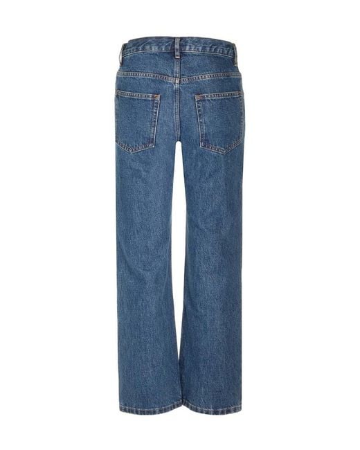 A.P.C. Blue Relaxed Straight-Leg Jeans