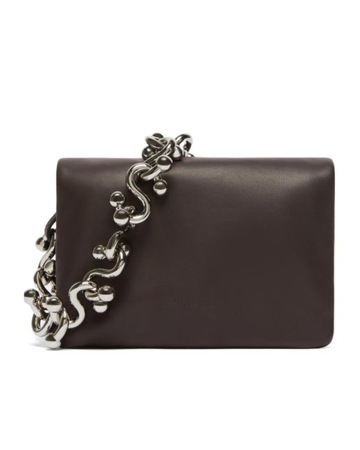 Sportmax Black Padded Nappa-Leather Mini Soffy Bag