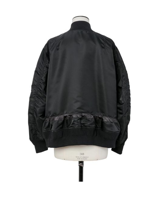 Sacai Black Nylon Twill Blouson