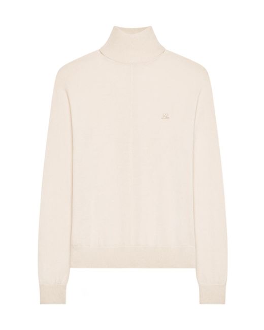 Courreges White Courrèges Mockneck Sweater