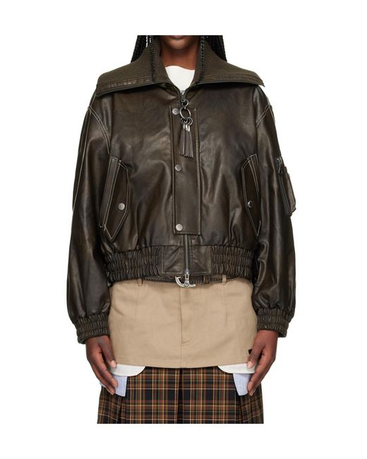 ANDERSSON BELL Multicolor Ma-1 Faux Leather Bomber Jacket for men