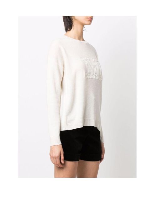 Max Mara White Logo Pullover