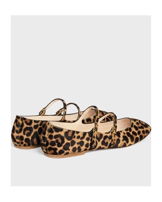 Céline Brown Les Ballerines Double Strap Ballerina