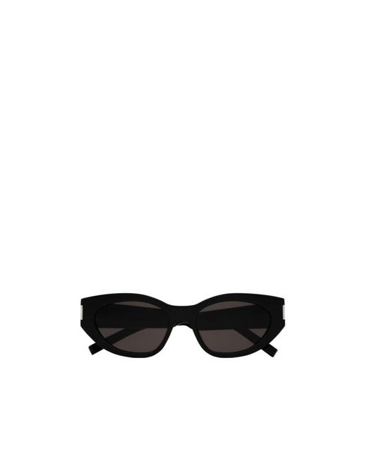 Saint Laurent Black Eyewear Cat-Eye Frame Glasses