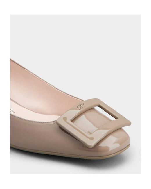 Roger Vivier Brown Slip-On Pumps