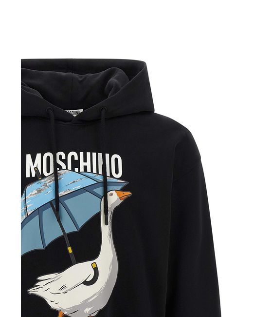 Moschino Blue Goose Hoodie for men