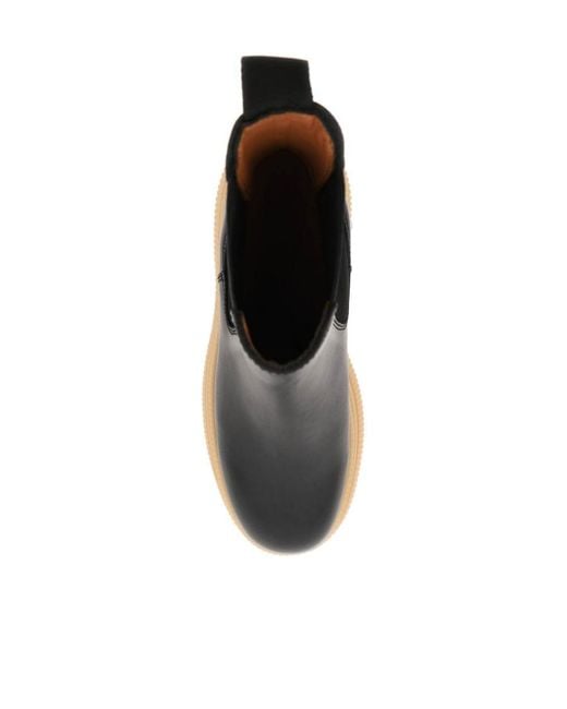 Ganni Black Heeled Chelsea Boots