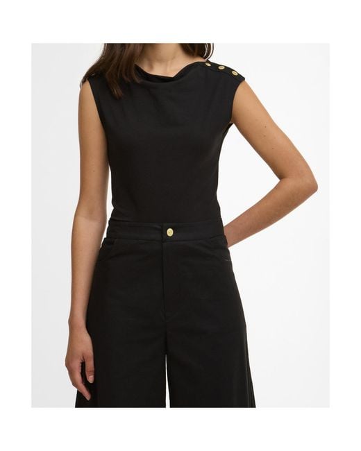 Barbour Black Sleeveless Top