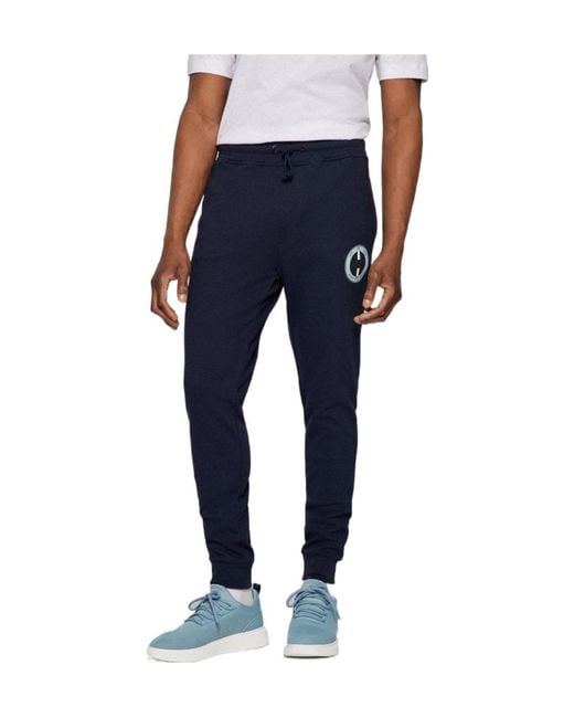 Boss Blue Sports Trousers for men