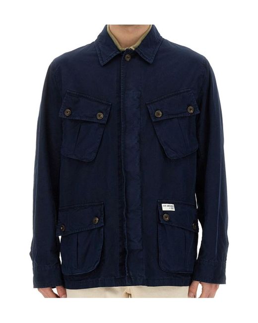 Fay Blue Classic Tailored Jacket for men