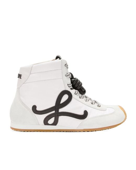 Loewe White Ballet Runner 2.0 High Top Sneakers
