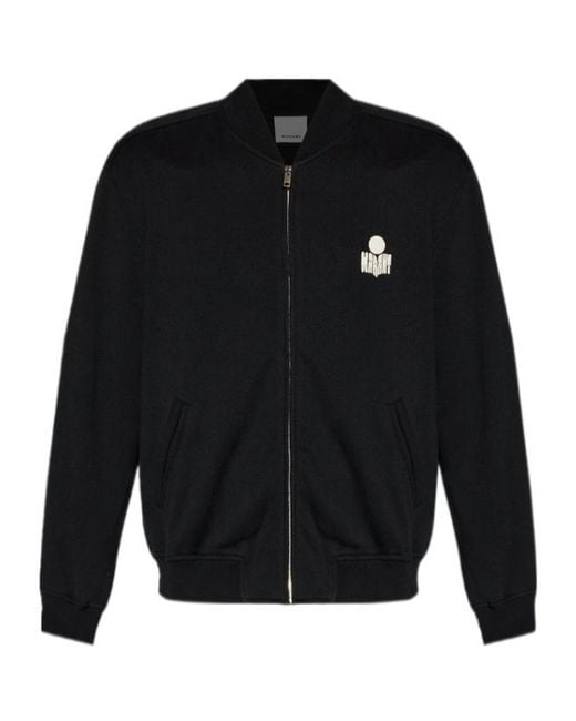 Isabel Marant Blue Marty Zipped Sweatshirt for men