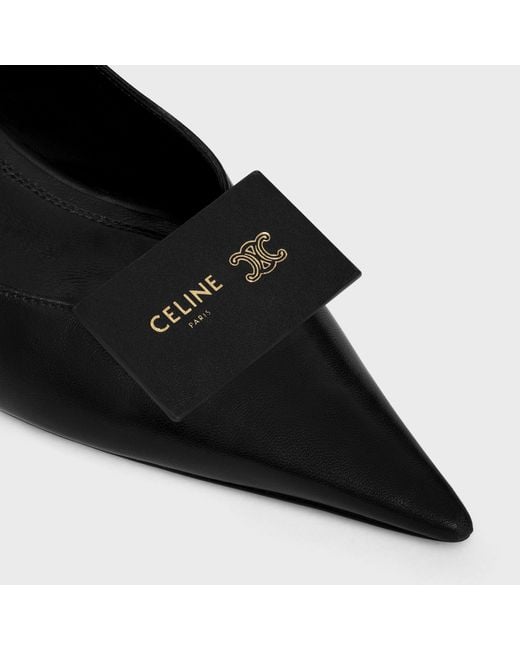 Céline Black Signature Slingback
