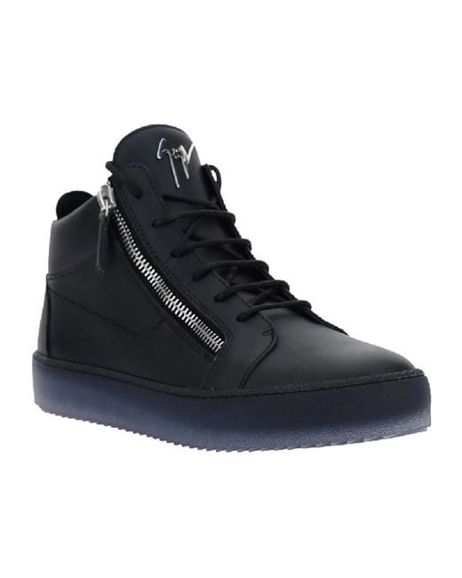 Giuseppe Zanotti Blue Round-Headed Sports Shoes for men