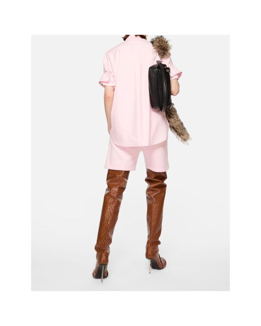 Acne Pink Button-Up Shirt