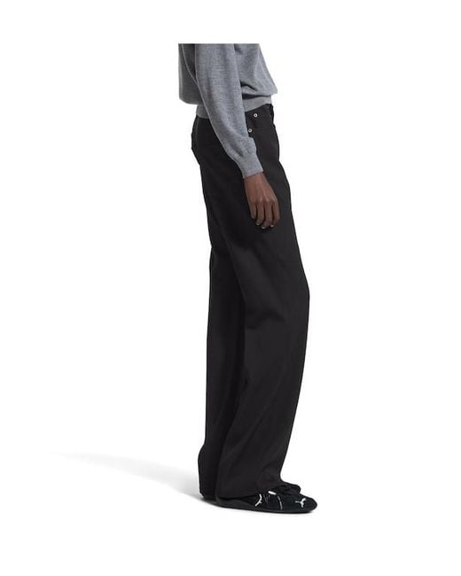 Balenciaga Black Straight Fit Tailored Pants
