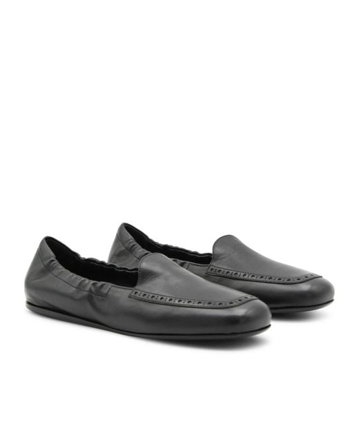 Church's Black Square Toe Slip-On Loafers
