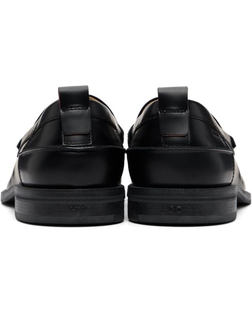 Boss Black Round-Toe Loafers for men